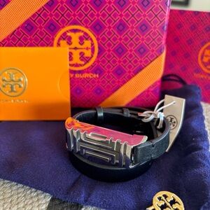 TORY BURCH Fitbit Leather Wrist Bracelet